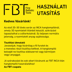 FBT HOT 56TI OBS titánium hangtompító (Over-Barrel)