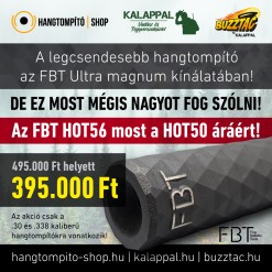 FBT HOT 56TI OBS titánium hangtompító (Over-Barrel)